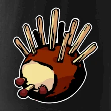 Gaštanový ježko - prsník