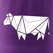 Origami krava z boku