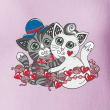 Mačky v objatí (Pecka design)