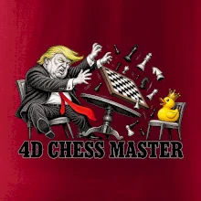 Donald Trump prohrává šachy s kachnou