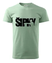 Šípky - nápis so šípkarom