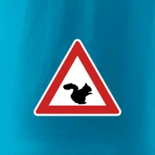 Dopravná značka - Pozor veverička