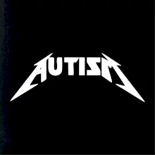 Autism rock nápis