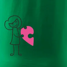 Párové tričká puzzle postavička