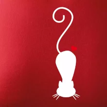 Zamilovaná mačka ležiaca