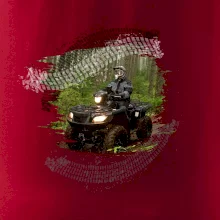 ATV štvorkolka v lese ATV štvorkolka v lese