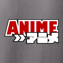 Anime nápis červený