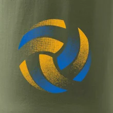 Volejbalová lopta raster farebný