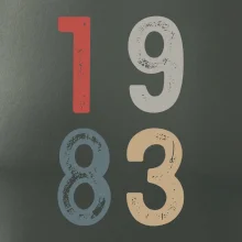 Vintage číslica 1983 Vintage číslica 1983