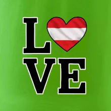 Love Rakúska vlajka