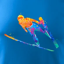 Skokan na lyžiach splash