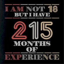 18 years 215 months of experience