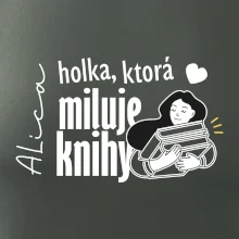 Čiernobiela holka, ktorá miluje knihy - holka - Vaše meno
