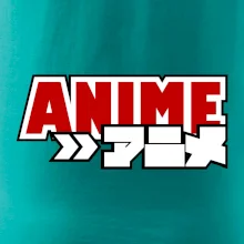 Anime nápis červený