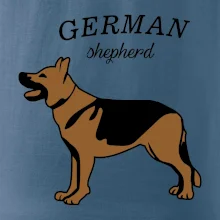 Nemecký ovčiak - hnedý s nápisom Nemecký ovčiak - hnedý s nápisom