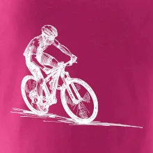 MTB kreslený cyklista