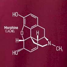 Molekulárna štruktúra Morfín