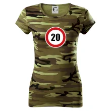 Dopravná značka - obmedzenie rýchlosti 20 Dopravná značka - obmedzenie rýchlosti 20