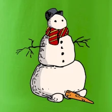 Snehuliak so spadnutým nosom