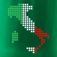 Taliansko obrys vlajka Taliansko obrys vlajka