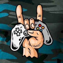 Gamer - gamepad paroháč
