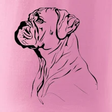 Boxer čierna kresba