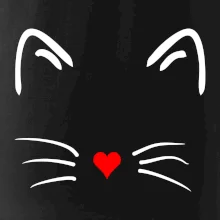 Mačka - srdce namiesto nosa Mačka - srdce namiesto nosa