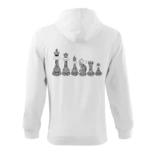 Šachové figúrky v rade - kreslené