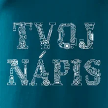 Steampunk vlastný nápis