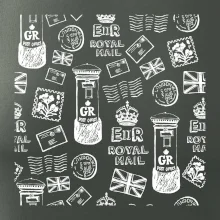Britská pošta ikony