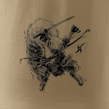 Skica ninja veverička Skica ninja veverička