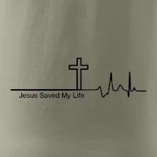 Jesus Saved My Life kríž ekg Jesus Saved My Life kríž ekg