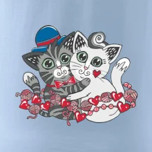 Mačky v objatí (Pecka design)