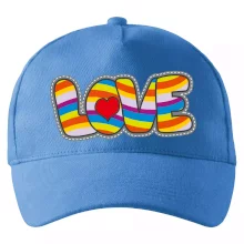 Love nápis dúhový