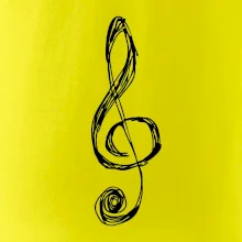 Husľový kľúč kreslený