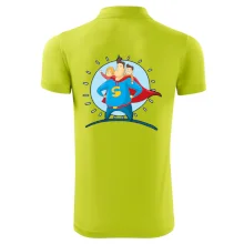 Táta superman - dievča a chlapec Táta superman - dievča a chlapec