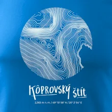 Kôprovský štít - vrstevnice v kruhu