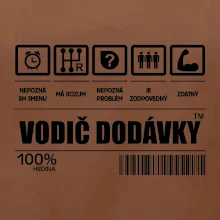 Čiarový kód - Vodič dodávky