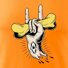 Rocková ruka kosť a oko Rocková ruka kosť a oko