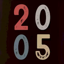 Vintage číslica 2005