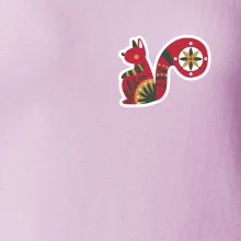 Folklór na prsníku veverička