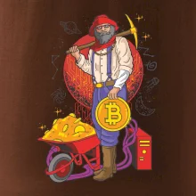 Baník ťaží Bitcoiny