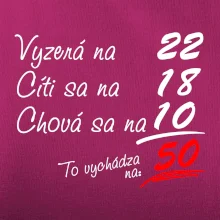 Vyzerá, cíti sa, chová sa - 50 rokov