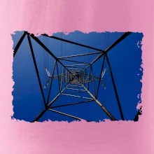 Stožiar vysokého napätia zospodu