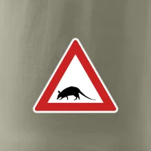 Dopravná značka - krysa Dopravná značka - krysa