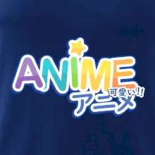 Anime nápis dúhový