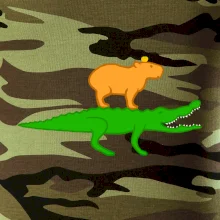 Kapybara na krokodílovi Kapybara na krokodílovi