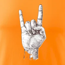 Rocková ruka kreslená