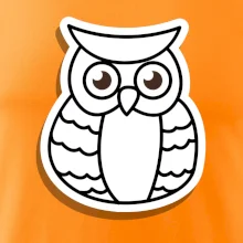 Sova kreslená na prsníku Sova kreslená na prsníku