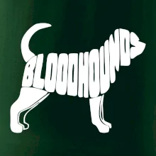 Bloodhound nápis v tele
